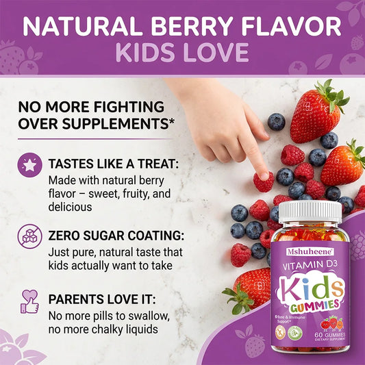 Kids Vitamin D3 Gummies for Bone and Immune Support