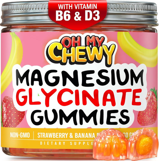 Magnesium Glycinate Gummies with B6 & D3 – Sleep & Calm Support