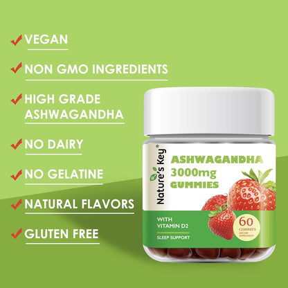 Ashwagandha Gummies with Vitamin D2 – High Potency Mood Support