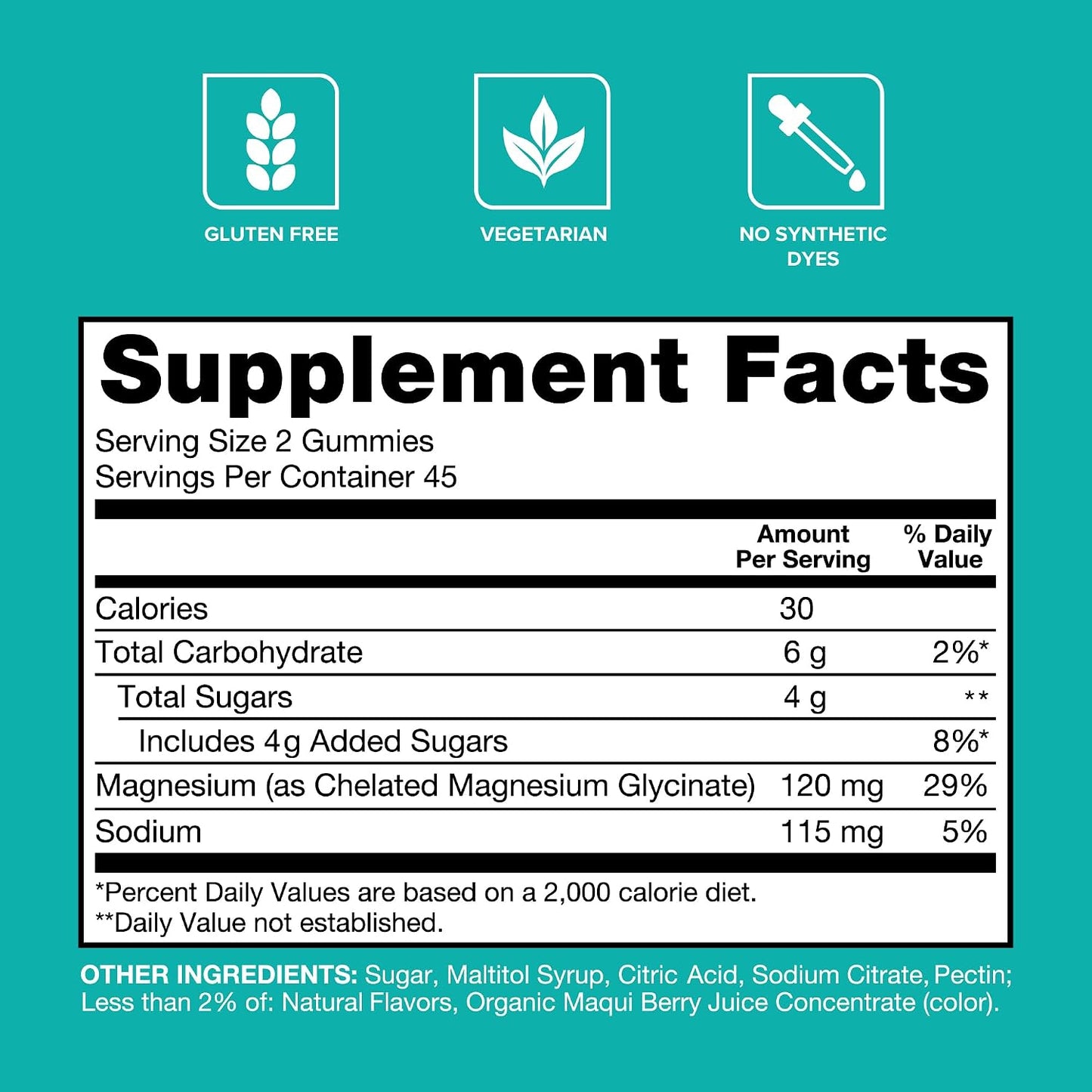 Magnesium Glycinate Gummies – High Absorption, 90 Count