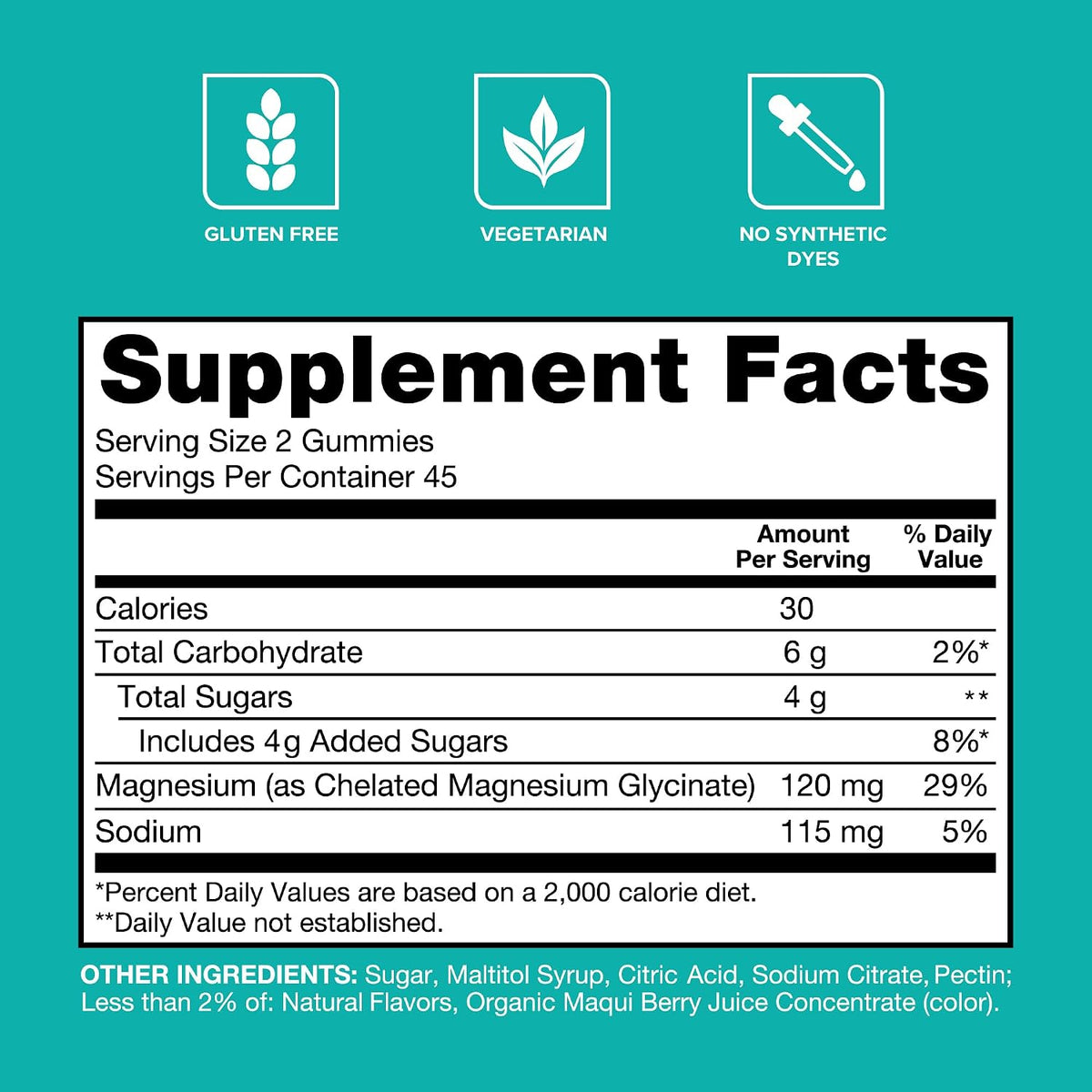 Magnesium Glycinate Gummies – High Absorption, 90 Count