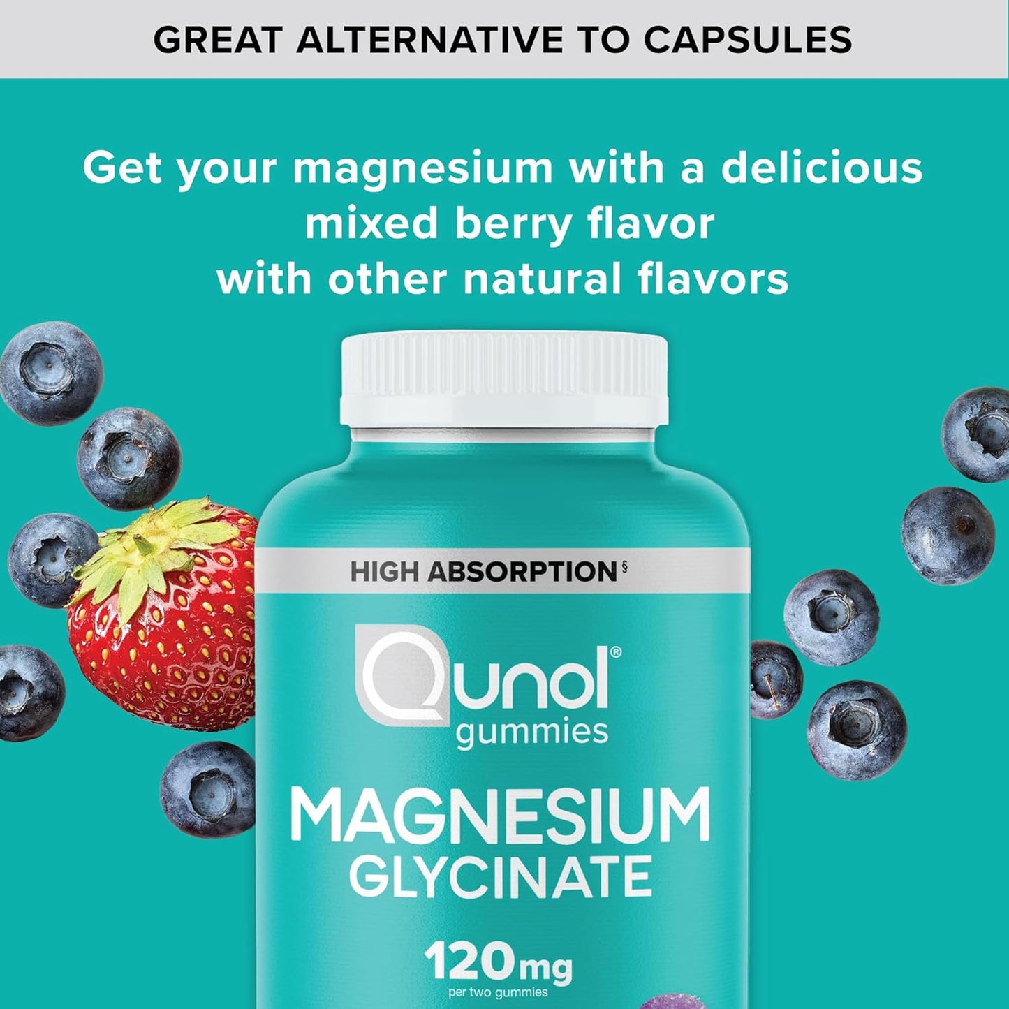 Magnesium Glycinate Gummies – High Absorption, 90 Count