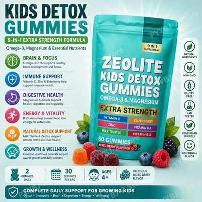 Zeolite Multivitamin Gummies – Detox & Immune Support 60 Ct