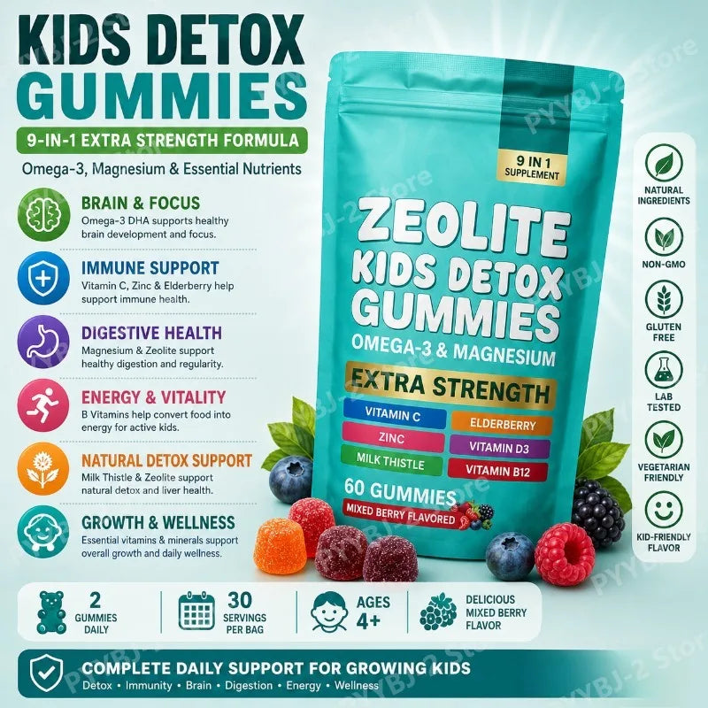 Zeolite Multivitamin Gummies – Detox & Immune Support 60 Ct