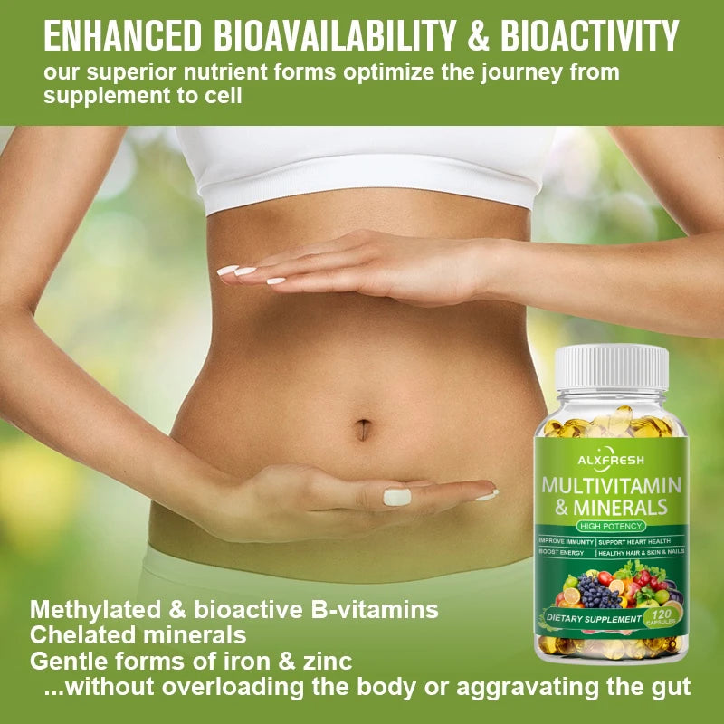 Comprehensive Multivitamin Capsules for Daily Immune Support