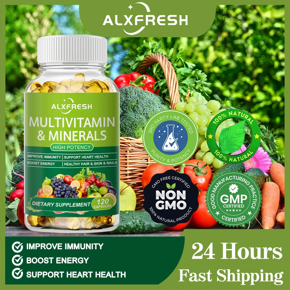 Comprehensive Multivitamin Capsules for Daily Immune Support