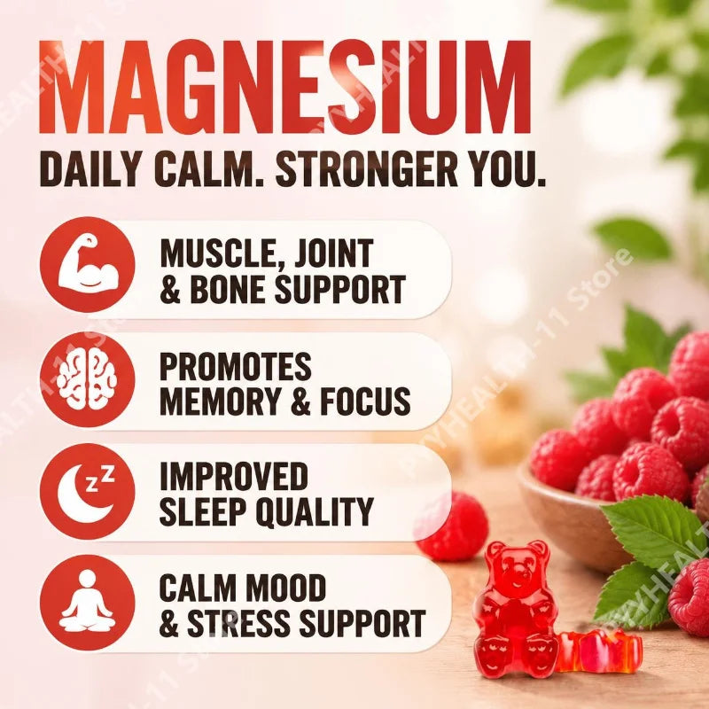 Magnesium Glycinate Vegan Gummies for Calm & Sleep