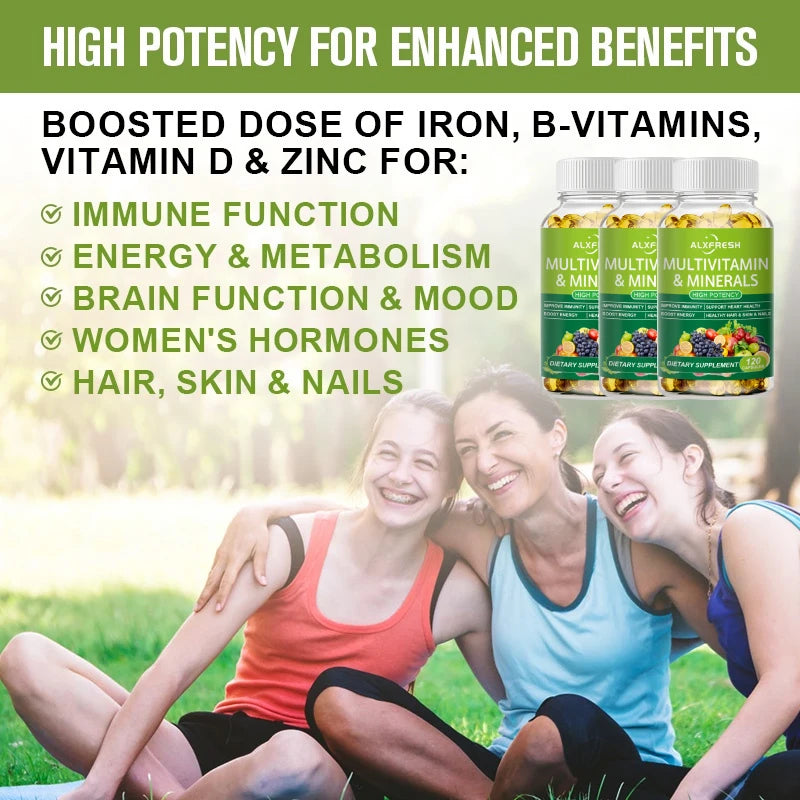 Comprehensive Multivitamin Capsules for Daily Immune Support