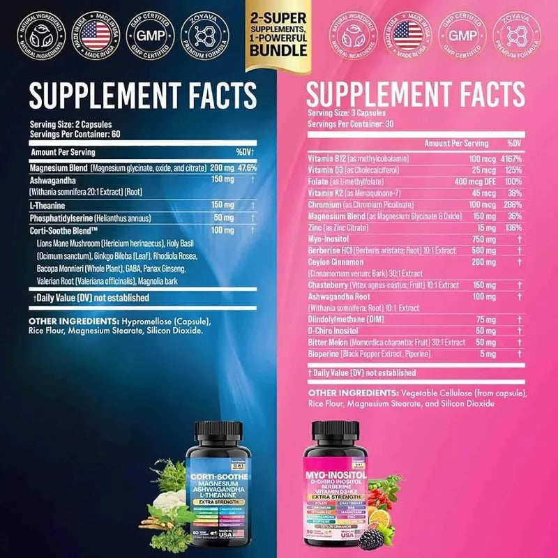 Myo-Inositol Arginine Capsules with Magnesium Multivitamin