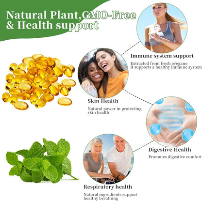 Oregano & Black Seed Oil Softgels – 4-in-1 Immune Support