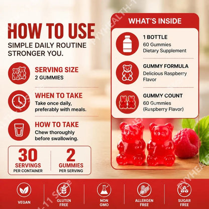 Magnesium Glycinate Vegan Gummies for Calm & Sleep