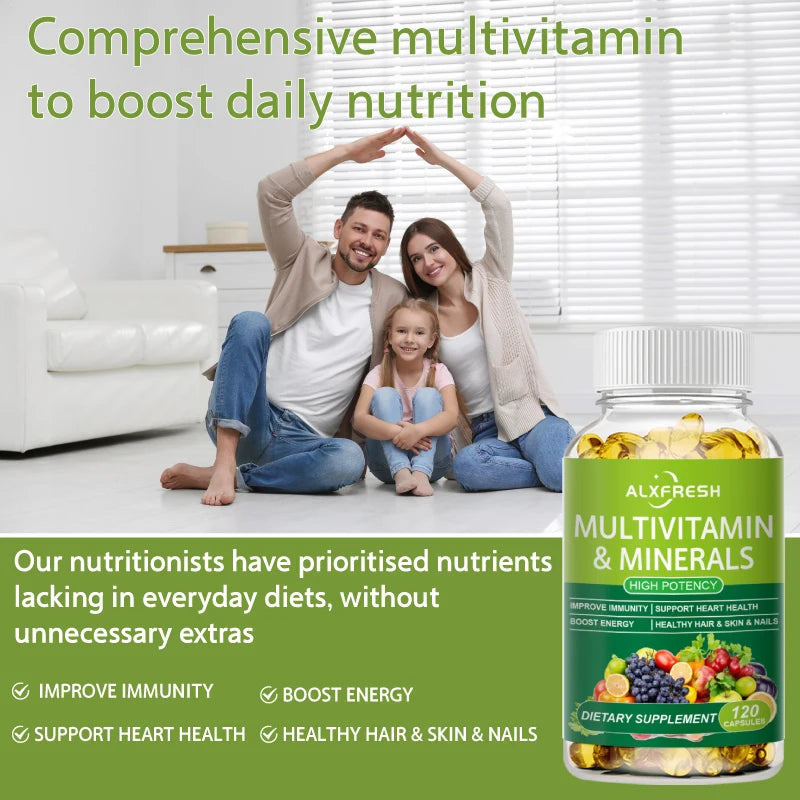 Comprehensive Multivitamin Capsules for Daily Immune Support
