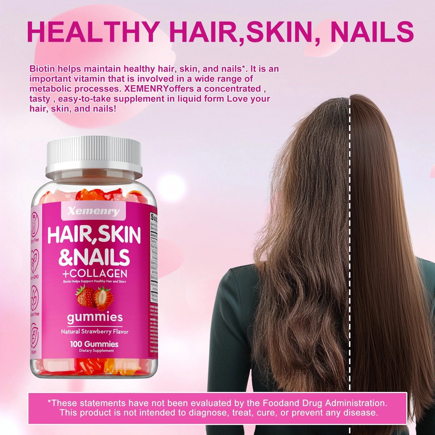 Biotin Hair Skin And Nail Gummies – Vitamin Supplement