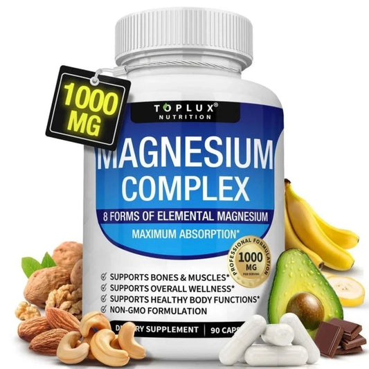Magnesium Complex Supplement – 8 Forms, 1000 mg Support