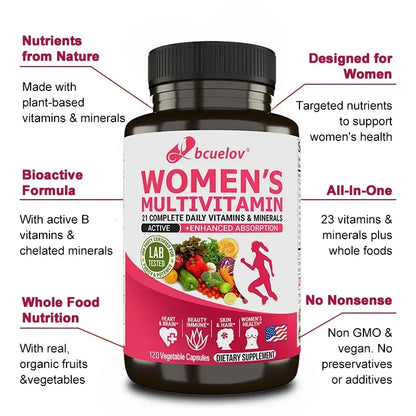 Women’s Multivitamin Capsules – Daily Essential Nutrient Support