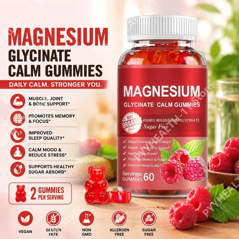 Magnesium Glycinate Vegan Gummies for Calm & Sleep