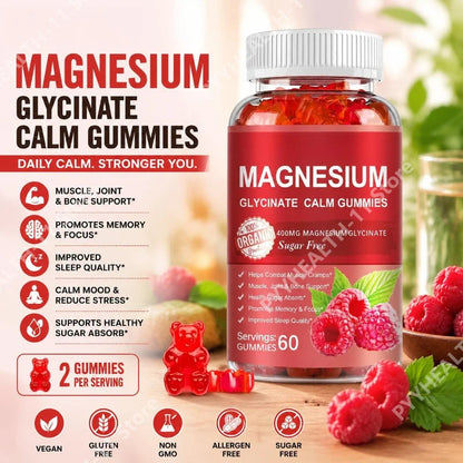 Magnesium Glycinate Vegan Gummies for Calm & Sleep
