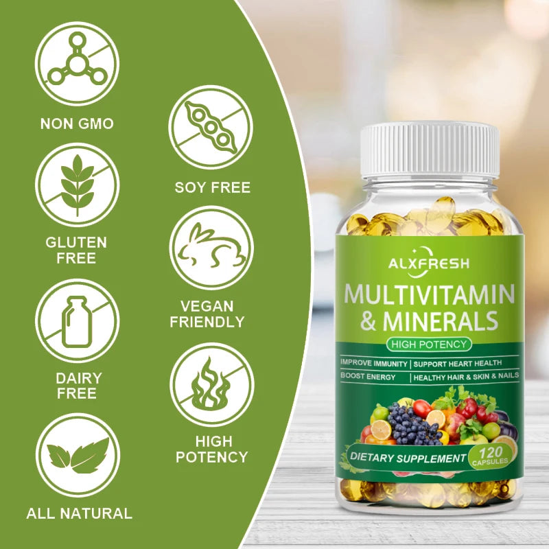 Comprehensive Multivitamin Capsules for Daily Immune Support