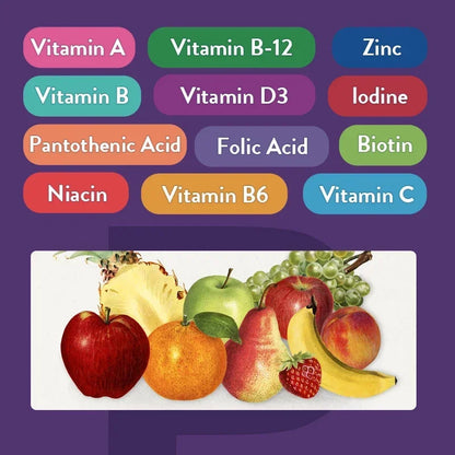 Multivitamin Gummies for Energy, Immune and Skin Support