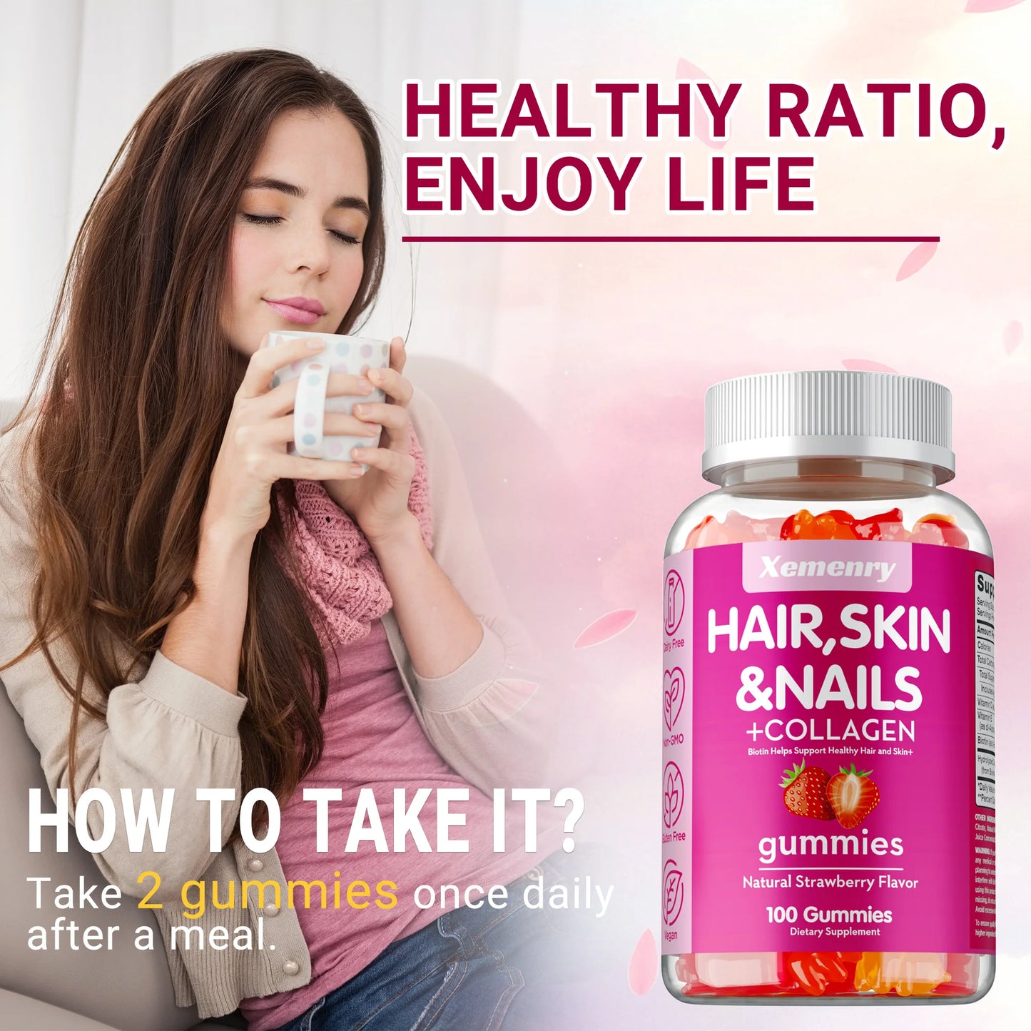 Biotin Hair Skin And Nail Gummies – Vitamin Supplement