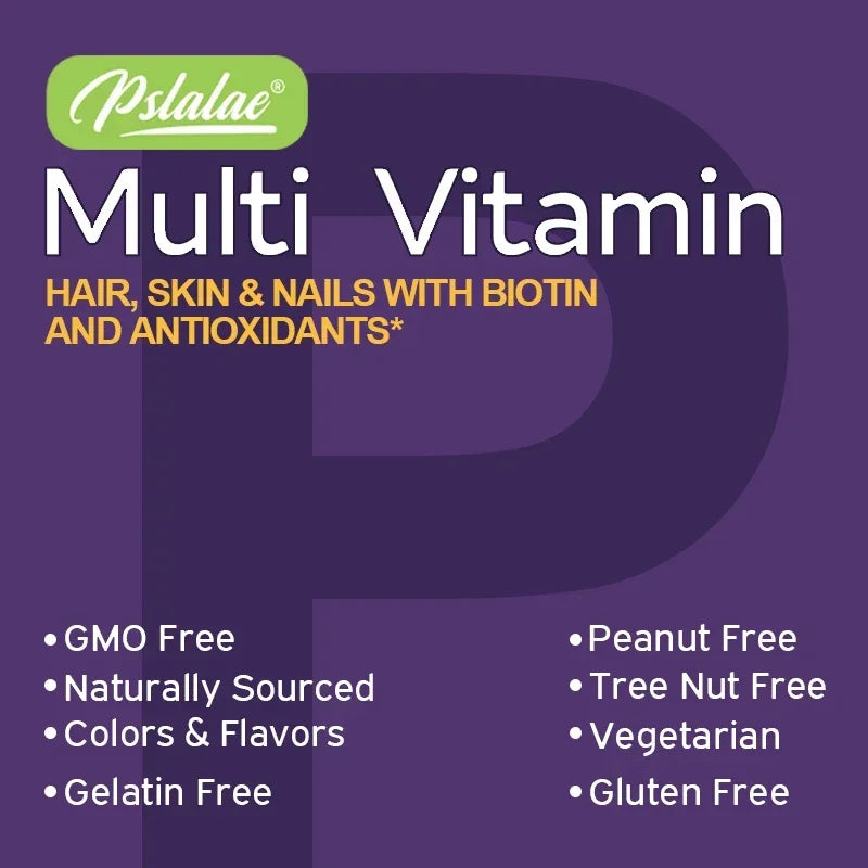 Multivitamin Gummies for Energy, Immune and Skin Support