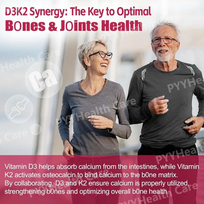 Vitamin D3 K2 Gummies with Calcium and Zinc – 60 Pieces