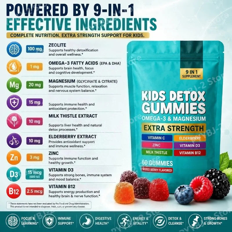 Zeolite Multivitamin Gummies – Detox & Immune Support 60 Ct