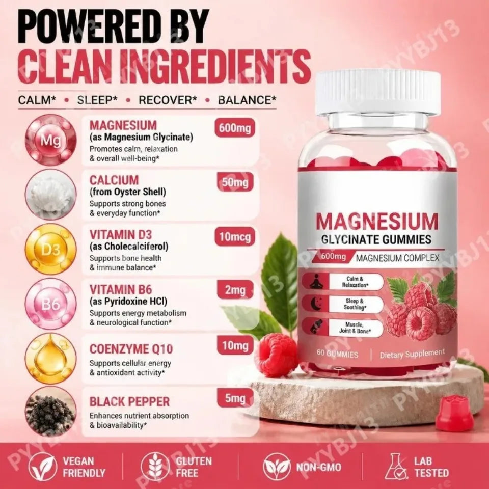 Magnesium Glycinate Gummies – Sleep, Calm & Muscle Support