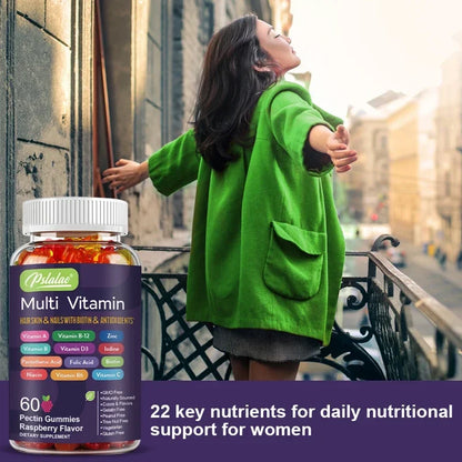 Multivitamin Gummies for Energy, Immune and Skin Support
