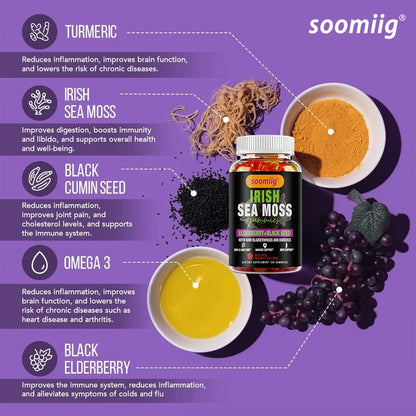 Sea Moss Gummies Supplement – Immune & Thyroid Support